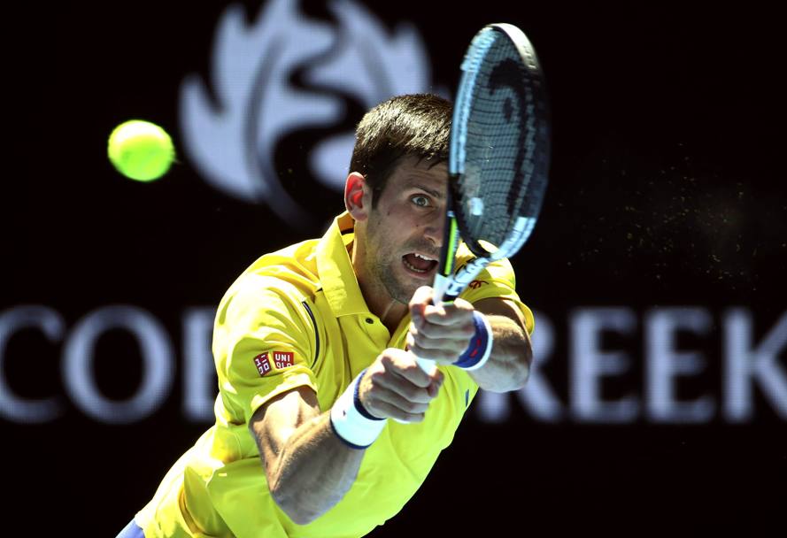 Vita facile per Novak Djokovic con il coreano Hyeng Chung, battuto con 6-3,6-2,6-4 (Action Images)